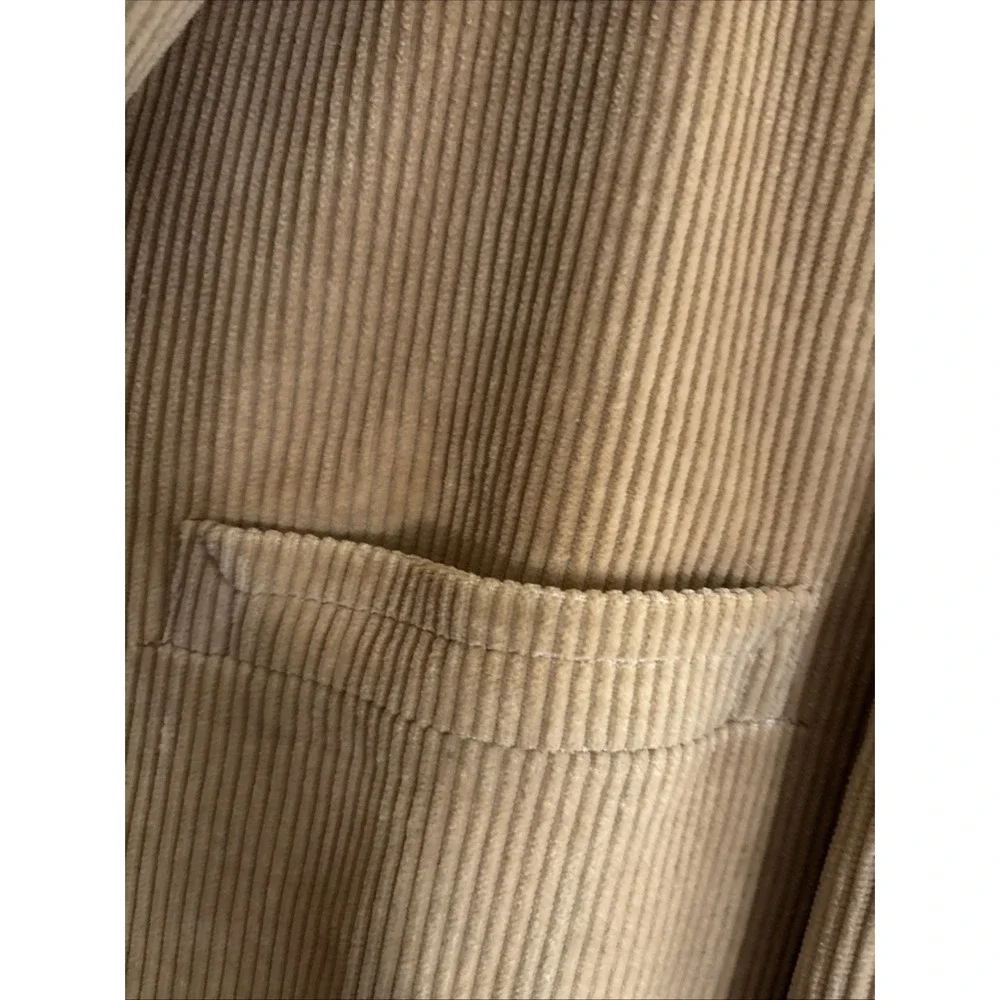 Sears Men's Store Vintage 44R Tan Corduroy 2-Button 70s Blazer Jacket 70's